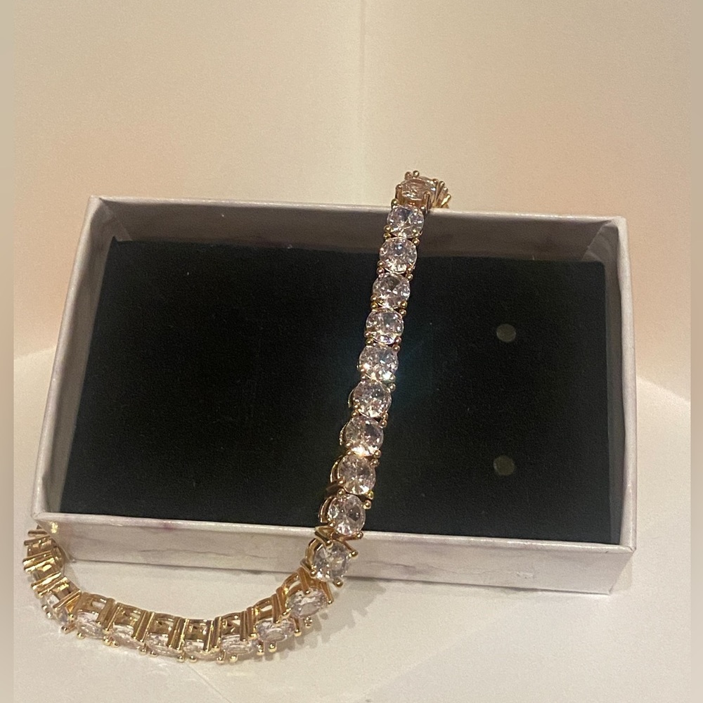Gold Diamond tennis bracelet